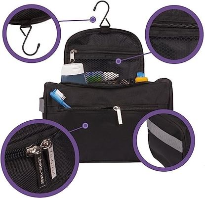 Organizador colgante a prueba de choques Bathroom Hygiene Dopp Kit With Hook del bolso del artículo de tocador del viaje