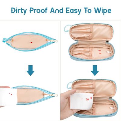 El artículo de tocador cosmético impermeable de alta calidad del bolso empaqueta con la cremallera