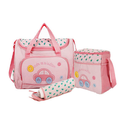 La bolsa de pañales maternal modificada para requisitos particulares con el bolsillo multi y la impresión de pantalla de seda exquisita