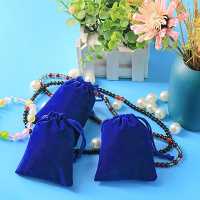 Bolsas de cordones de terciopelo impermeables Bolsas de regalo de boda Bolsas de ropa de terciopelo Bolsas de joyería