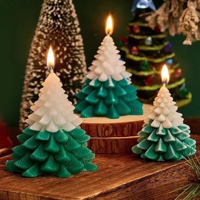 Árbol de Navidad velas perfumadas en forma de árbol de casa velas regalo para la fiesta de Navidad