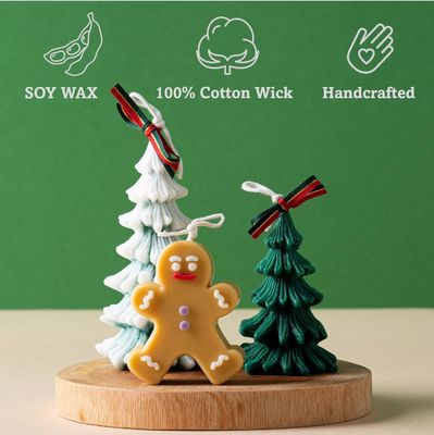 Decoración navideña velas perfumadas árbol de invierno navideño velas perfumadas