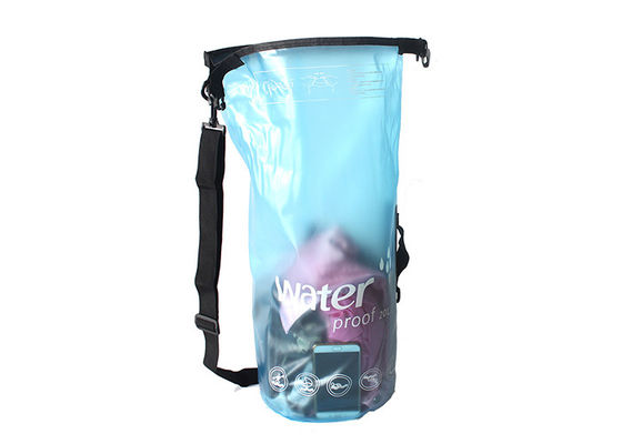 Bolso seco al aire libre del PVC con acampar impermeable de los bolsos del almacenamiento de las correas de hombro