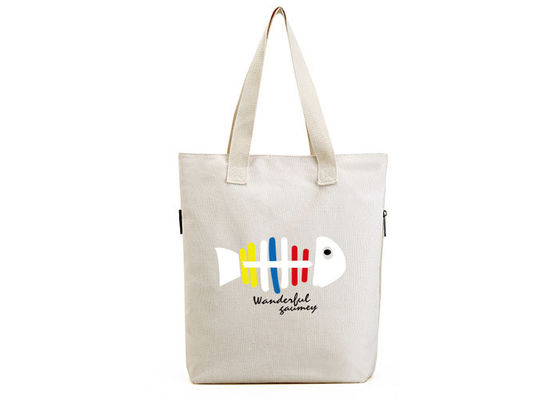 Tote Bags Canvas Shopping Bags reutilizable grande plegable con la cremallera para la señora