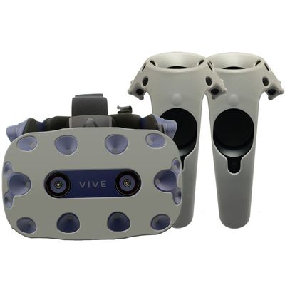 Favorable piel de la protección del silicón de los accesorios de HTC Vive para las auriculares y el regulador