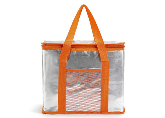 Servicio aislado termal anaranjada grande del OEM de EPE Tote Lunch Bag